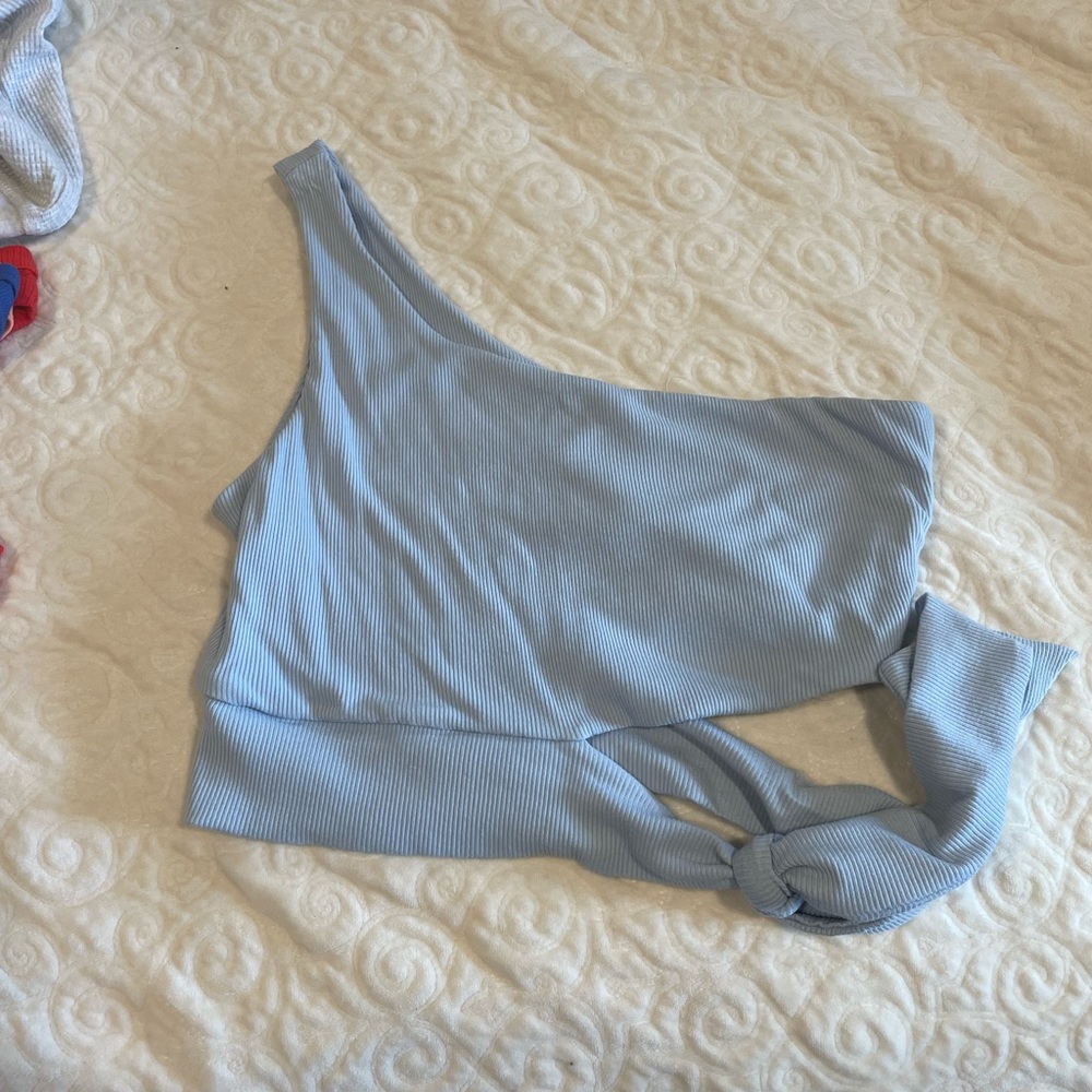 One Shoulder Crop Top